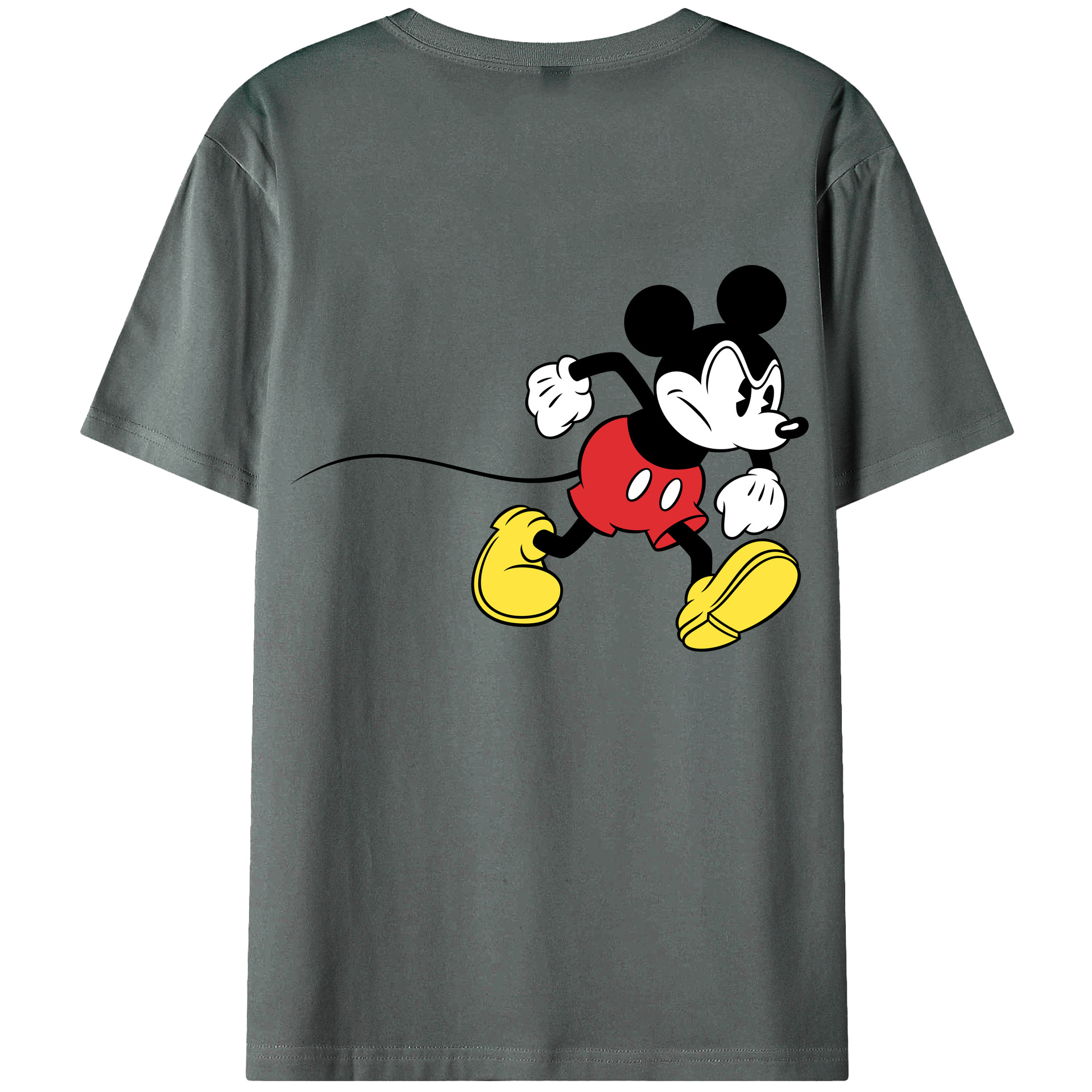 （画像用） ミッキーマウス Mickey Mouse 綿100％半袖Tシャツ（背面プリント）